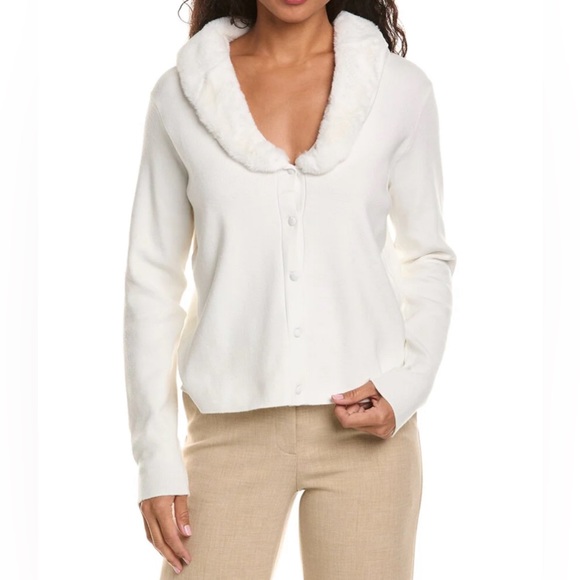 Renuar Fur Cardigan - Winter White